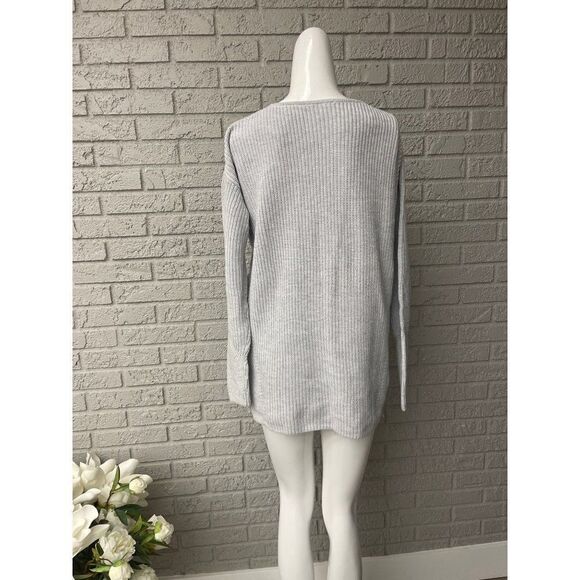 Cabi Gray Chunky Side Zipper Sweater Size S - Picture 4 of 11